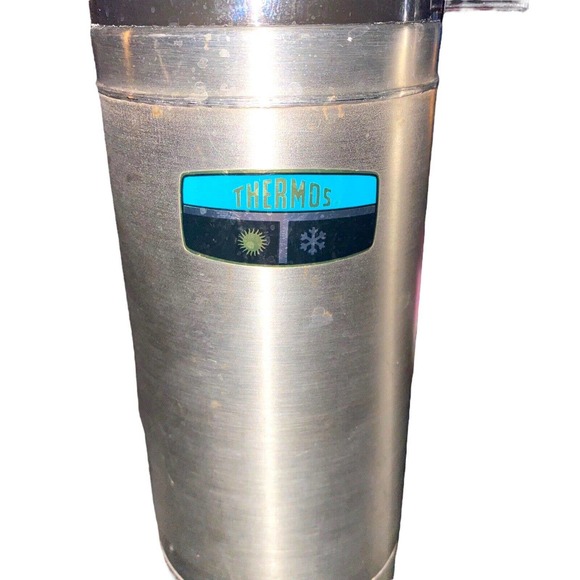 Vintage Alladin Plaid Tote with Two Metal King-Seeley 1-Liter Thermoses - Picture 10 of 11